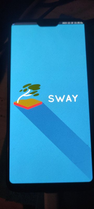 OnePlus 6 running NixOS with Sway